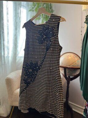 Anthropologie Embellished Mini Dress - Large